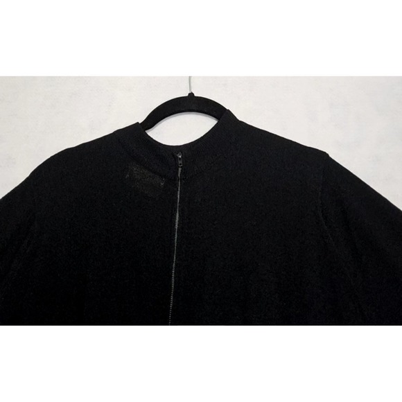 Vtg Sweater Dress 50s 60s S 8 James Kenrob Pebblecrepe Black Knit Midi A-Line - Picture 6 of 12